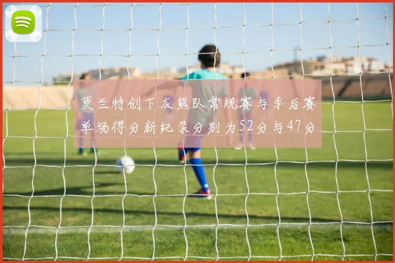 莫兰特创下灰熊队常规赛与季后赛单场得分新纪录分别为52分与47分